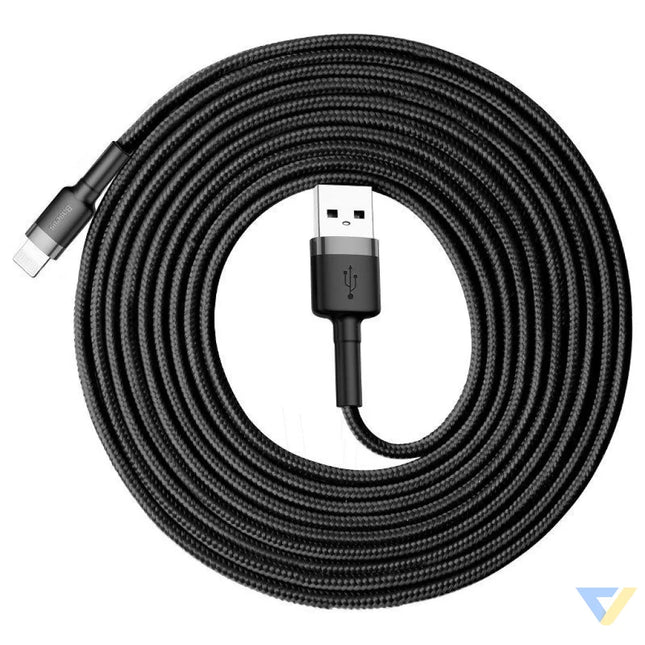 Baseus Cafule USB Lightning Cable 2A 3m (Black + Gray) USB to Lightning