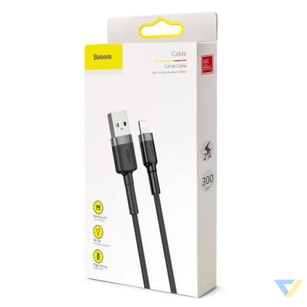 Baseus Cafule USB Lightning Cable 2A 3m (Black + Gray) USB to Lightning