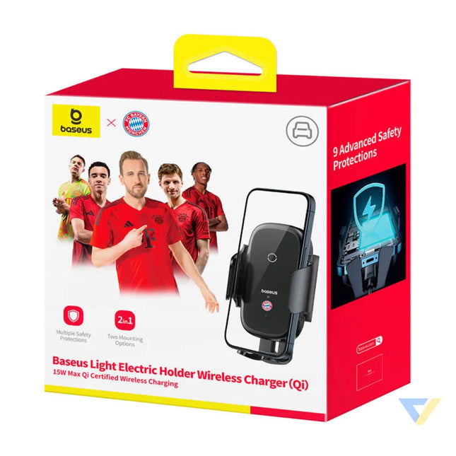 Baseus car holder with 15W charger (black) Bayern edition Phone holders