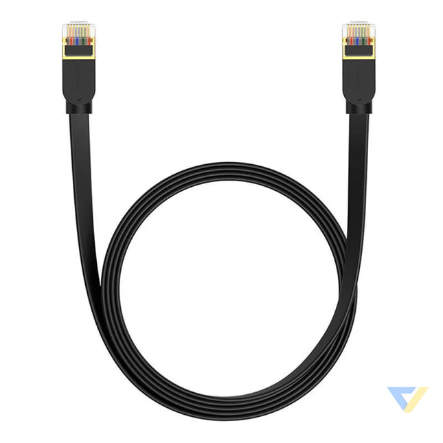 Baseus Cat 7 UTP Ethernet RJ45 Cable Flat 2 m black Network cables