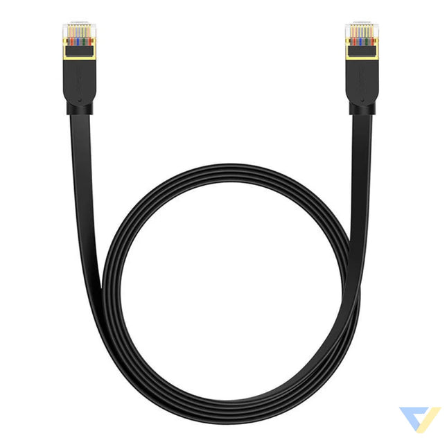 Baseus Cat 7 UTP Ethernet RJ45 Cable Flat 2 m black Network cables