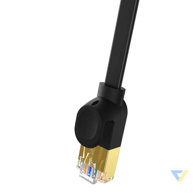 Baseus Cat 7 UTP Ethernet RJ45 Cable Flat 2 m black Network cables