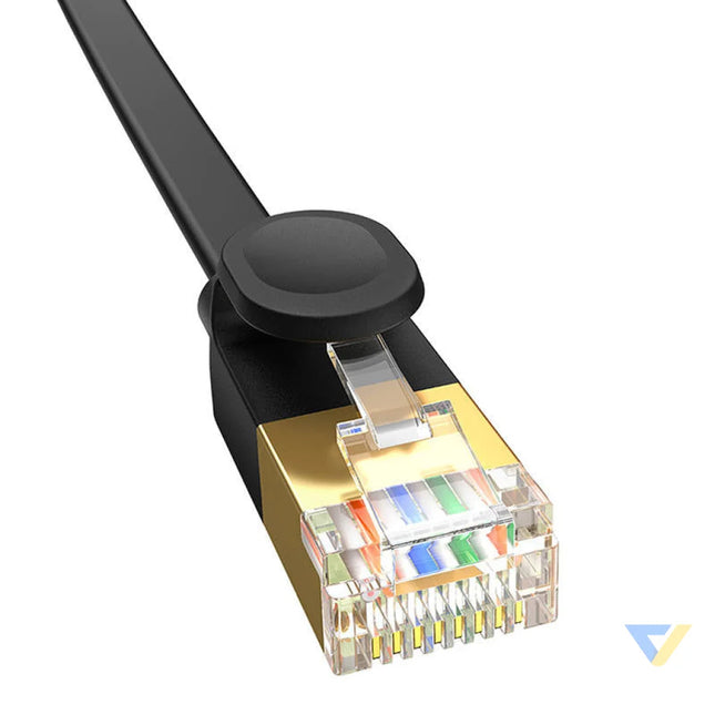Baseus Cat 7 UTP Ethernet RJ45 Cable Flat 2 m black Network cables