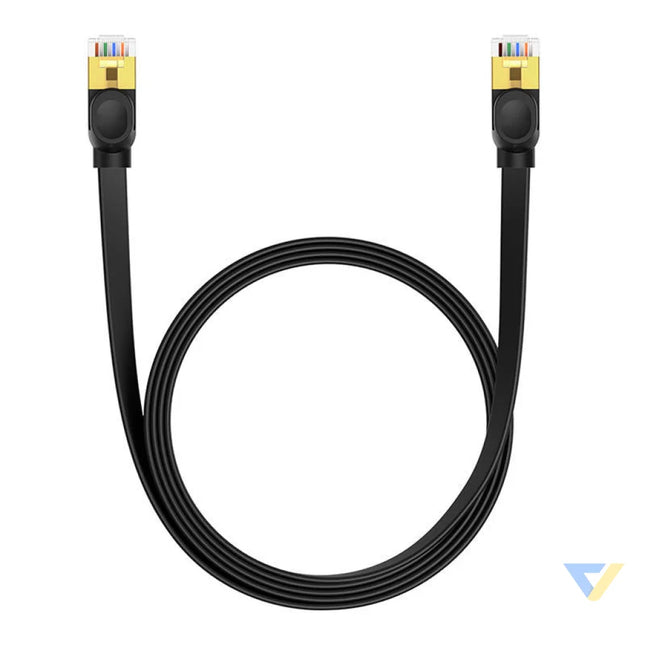 Baseus Cat 7 UTP Ethernet RJ45 Cable Flat 2 m black Network cables