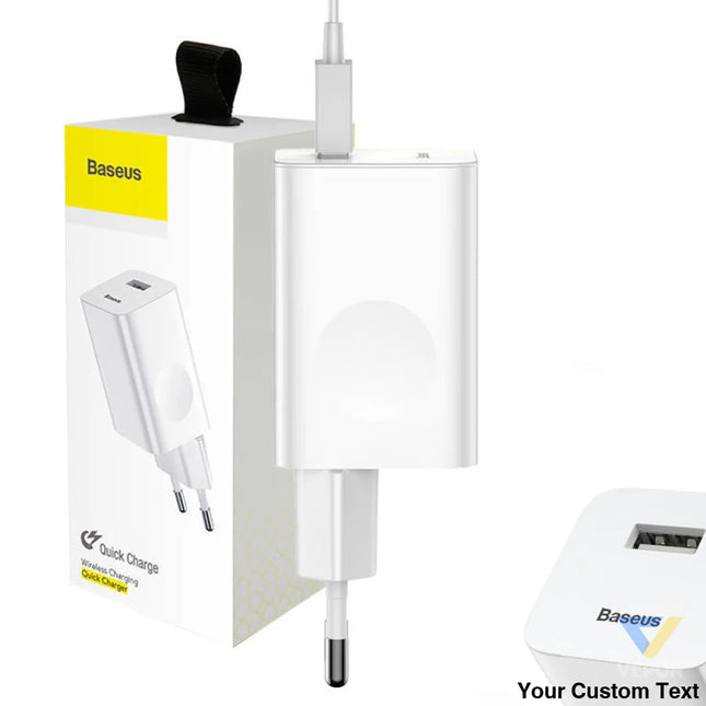 Baseus Charging Quick Charger USB 3.0 White mains chargers