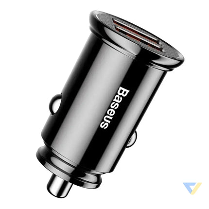 Baseus Circular 2xUSB QC3.0 5A 30W car charger (black) Car chargers