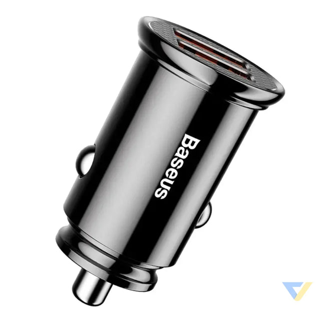 Baseus Circular 2xUSB QC3.0 5A 30W car charger (black) Car chargers