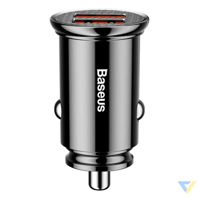 Baseus Circular 2xUSB QC3.0 5A 30W car charger (black) Car chargers