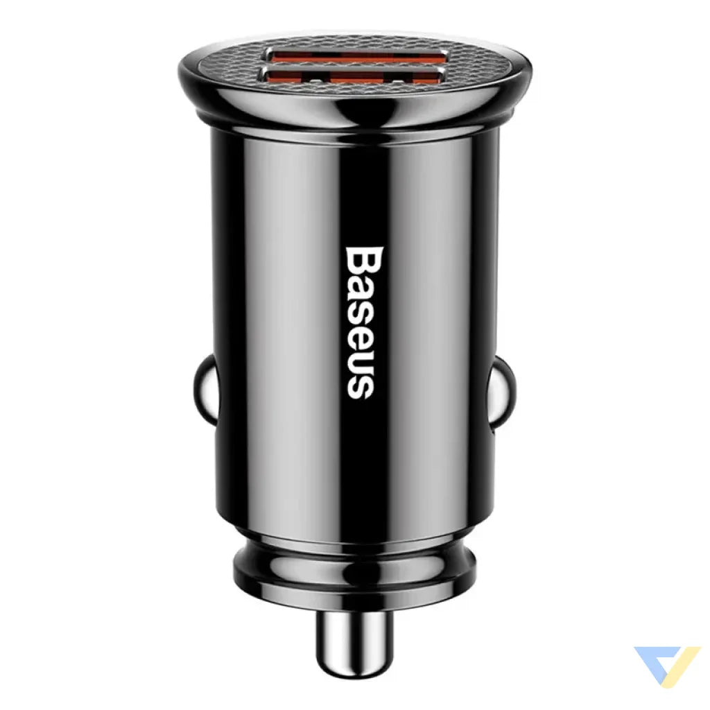 Baseus Circular 2xUSB QC3.0 5A 30W car charger (black) Car chargers