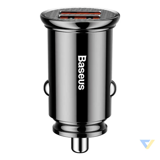 Baseus Circular 2xUSB QC3.0 5A 30W car charger (black) Car chargers