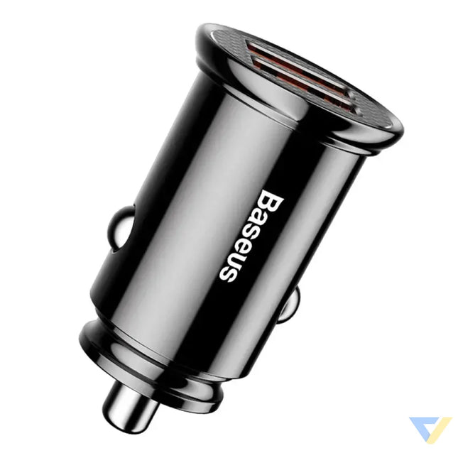 Baseus Circular 2xUSB QC3.0 5A 30W car charger (black) Car chargers