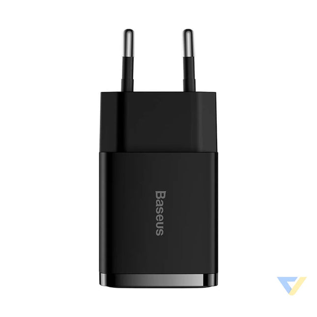 Baseus Compact Quick Charger 2x USB 10.5W (black) mains chargers