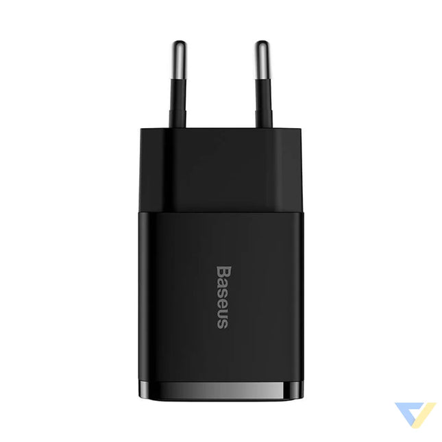 Baseus Compact Quick Charger 2x USB 10.5W (black) mains chargers