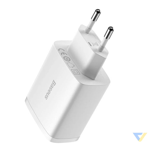Baseus Compact Quick Charger 3x USB 17W (White) mains chargers