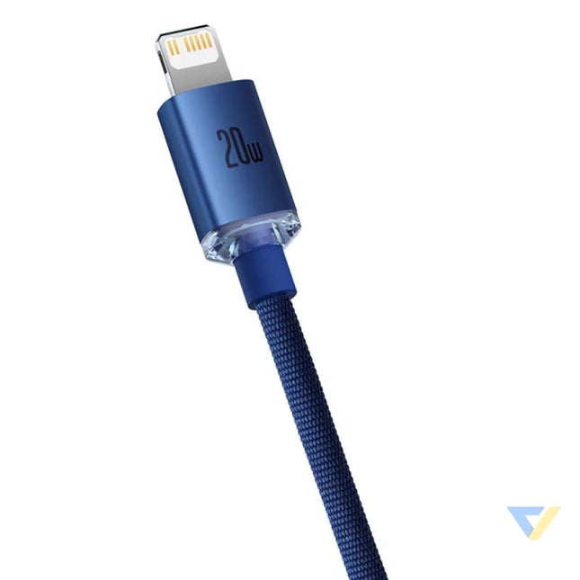 Baseus Crystal cable USB C to Lightning 20W 1.2m (blue) USB C to Lightning