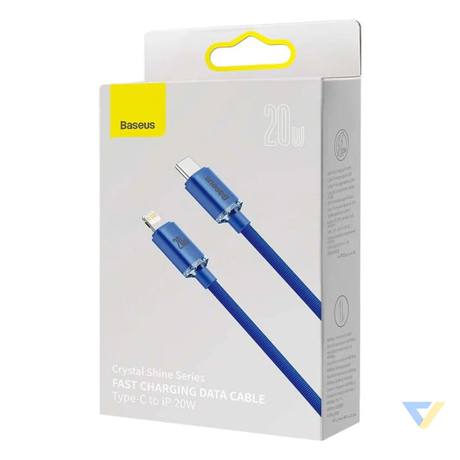 Baseus Crystal cable USB C to Lightning 20W 1.2m (blue) USB C to Lightning