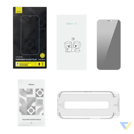 Baseus Crystal Privacy Protection Tempered Glass 0.3mm for iPhone X/XS For smartphones