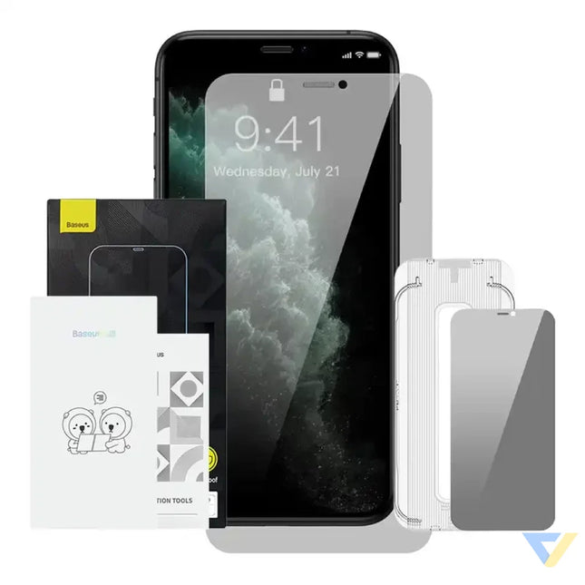 Baseus Crystal Privacy Protection Tempered Glass 0.3mm for iPhone X/XS For smartphones