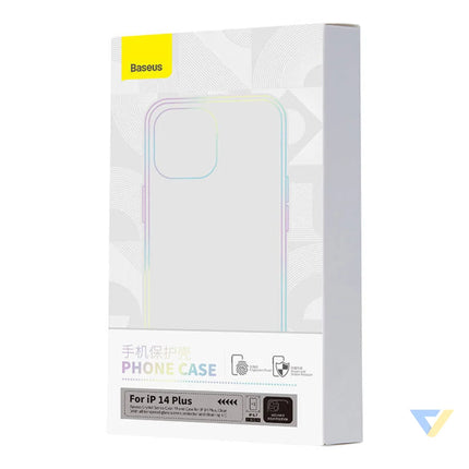 Baseus Crystal Series Case for iPhone 14 Plus + tempered glass Protective cases for smartphones