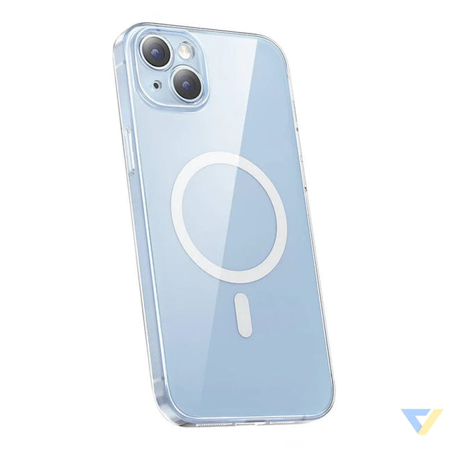 Baseus Crystal Series Magnetic Case for iPhone 14 Plus + tempered glass Protective cases for smartphones