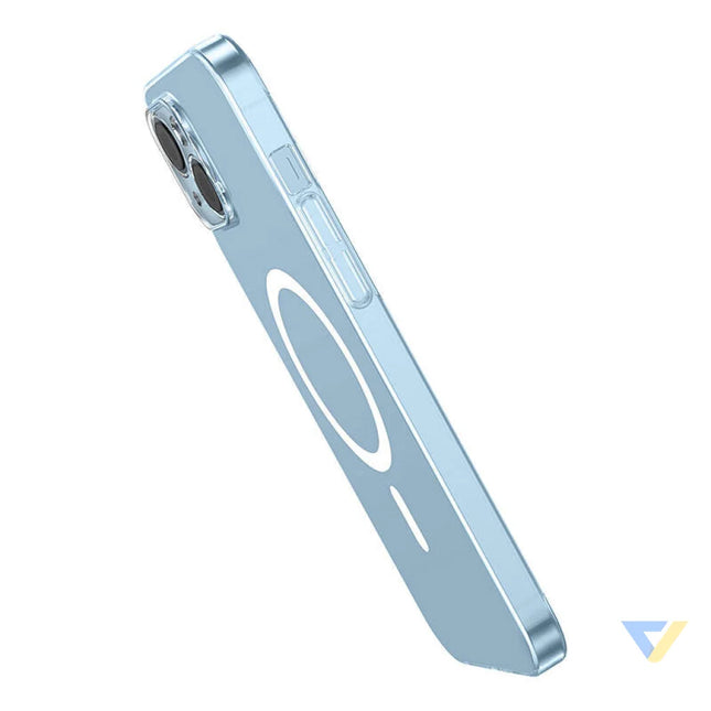 Baseus Crystal Series Magnetic Case for iPhone 14 Plus + tempered glass Protective cases for smartphones