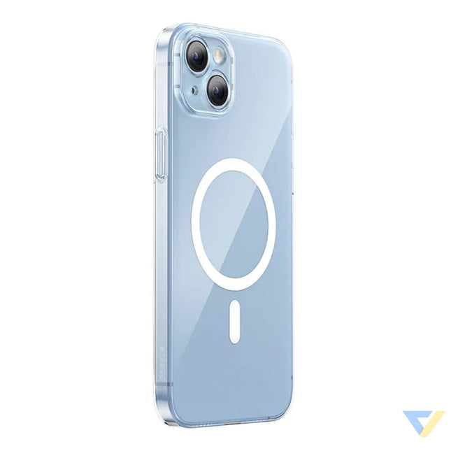 Baseus Crystal Series Magnetic Case for iPhone 14 Plus + tempered glass Protective cases for smartphones