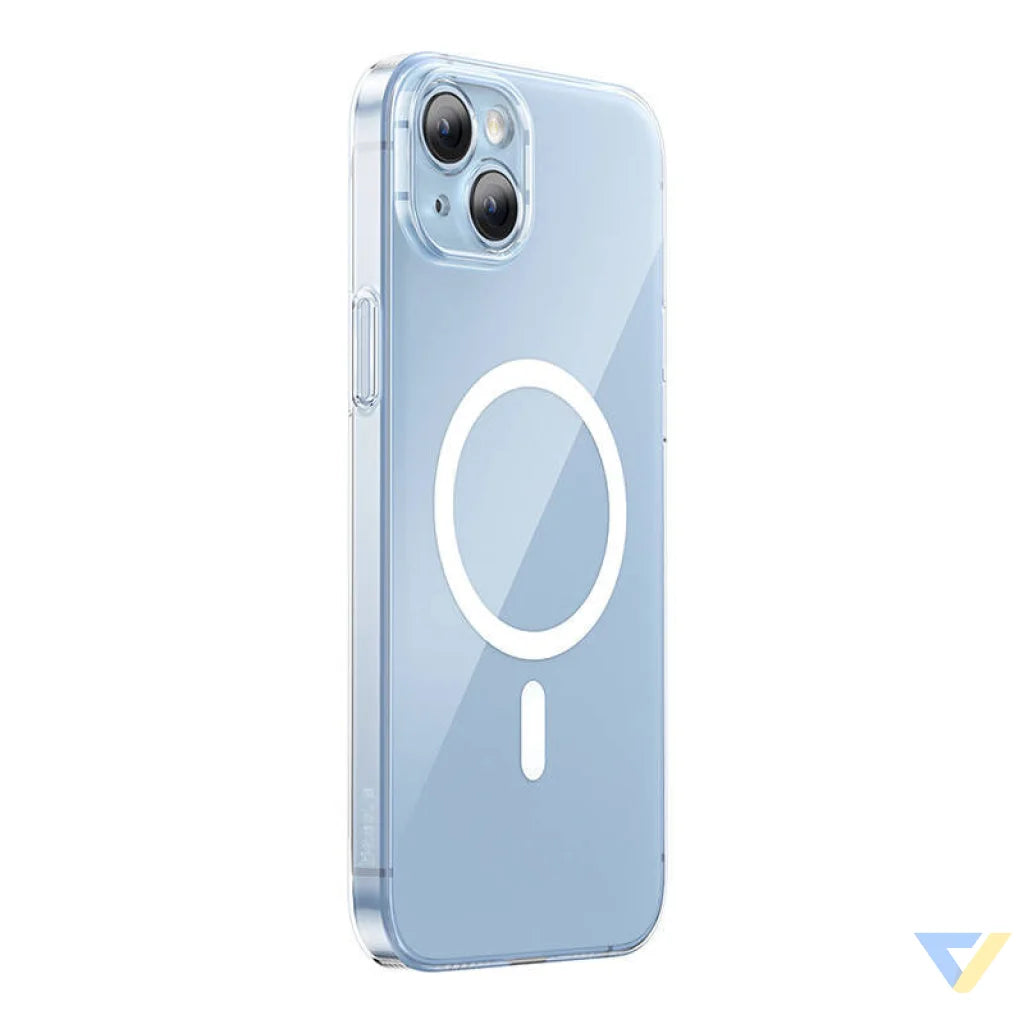 Baseus Crystal Series Magnetic Case for iPhone 14 Plus + tempered glass Protective cases for smartphones