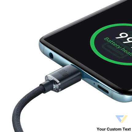 Baseus Crystal Shine cable USB C to USB C 100W 1.2m (black) USB C to USB C