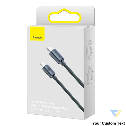 Baseus Crystal Shine cable USB C to USB C 100W 1.2m (black) USB C to USB C