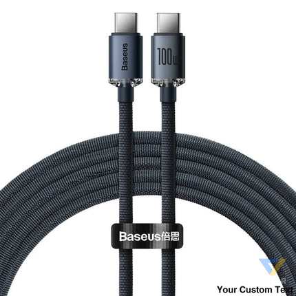 Baseus Crystal Shine cable USB C to USB C 100W 1.2m (black) USB C to USB C