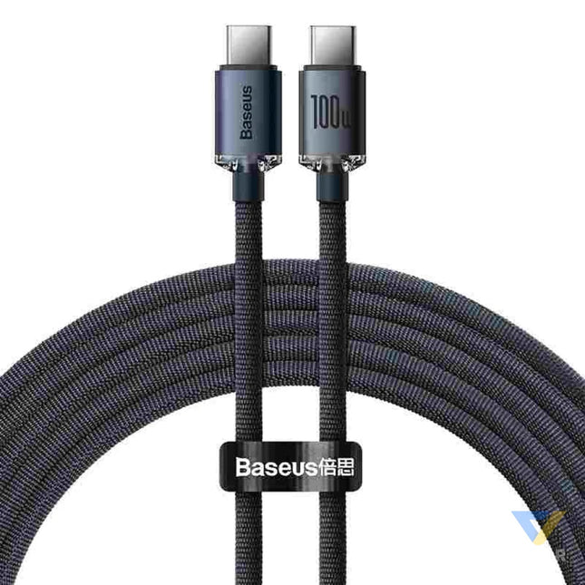 Baseus Crystal Shine cable USB C to USB C 100W 1.2m (black) USB C to USB C