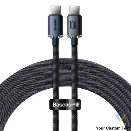 Baseus Crystal Shine cable USB C to USB C 100W 1.2m (black) USB C to USB C