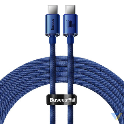 Baseus Crystal Shine cable USB C to USB C 100W 1.2m (blue) USB C to USB C