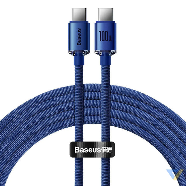 Baseus Crystal Shine cable USB C to USB C 100W 2m (blue) USB C to USB C