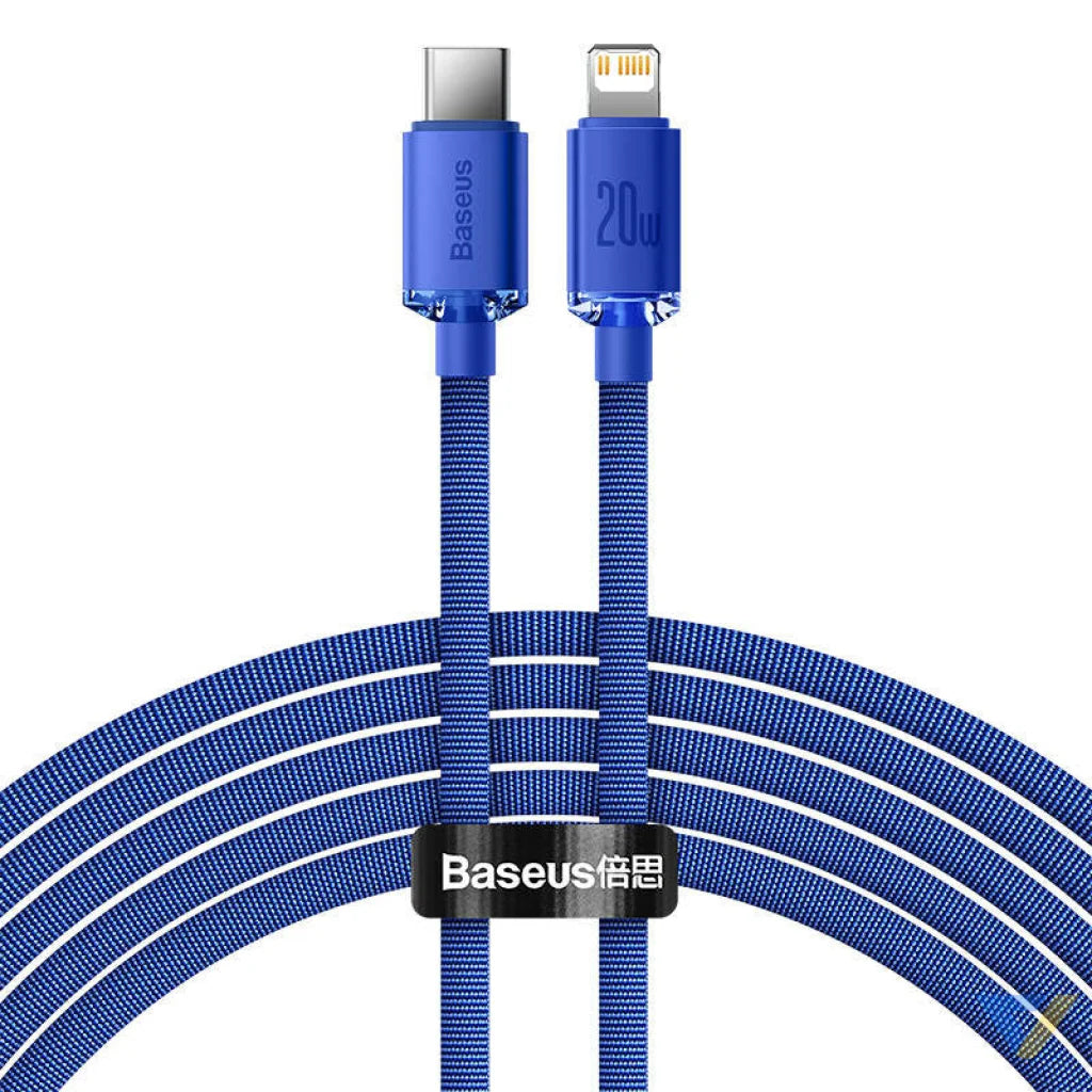 Baseus Crystal Shine cable USB C to Lightning 20W PD 2m (blue) USB C to Lightning