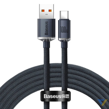 Baseus Crystal Shine cable USB to USB C 100W 1.2m (black) USB to USB C