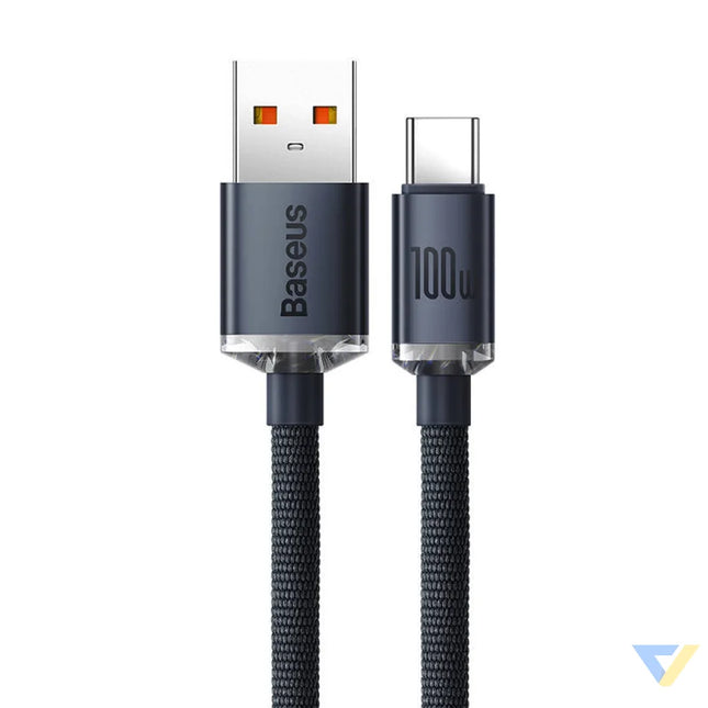 Baseus Crystal Shine cable USB to USB C 100W 2m (black) USB to USB C