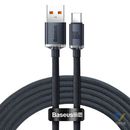 Baseus Crystal Shine cable USB to USB C 100W 2m (black) USB to USB C