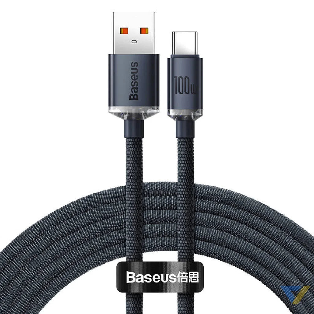 Baseus Crystal Shine cable USB to USB C 100W 2m (black) USB to USB C