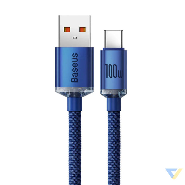 Baseus Crystal Shine cable USB to USB C 100W 2m (blue) USB to USB C