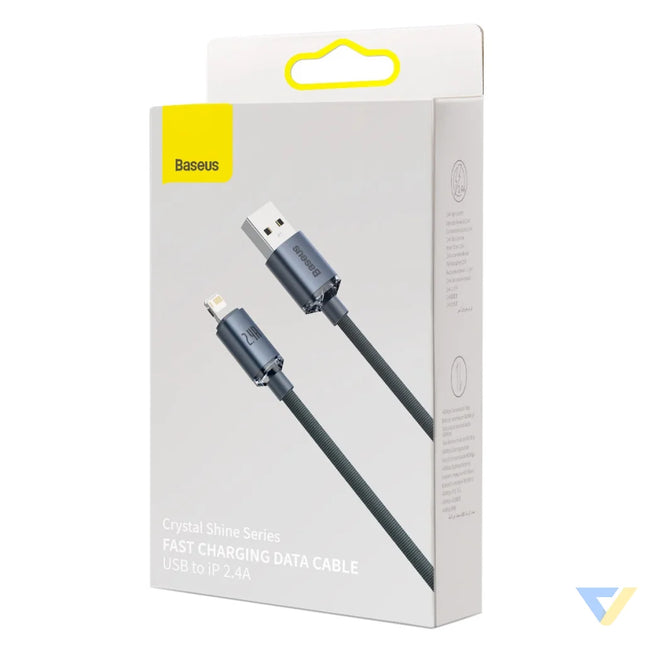 Baseus Crystal Shine cable USB to Lightning 2.4A 2m (black) USB to Lightning