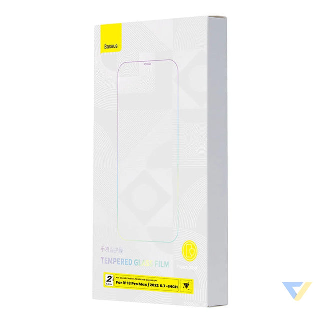 Baseus Crystal Tempered Glass 0.3mm for iPhone 14 Plus/13 Pro Max (2pcs) For smartphones