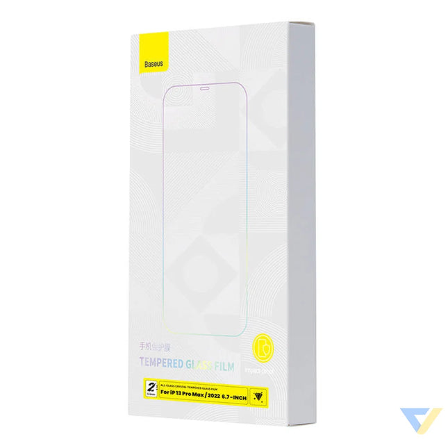 Baseus Crystal Tempered Glass 0.3mm for iPhone 14 Plus/13 Pro Max (2pcs) For smartphones