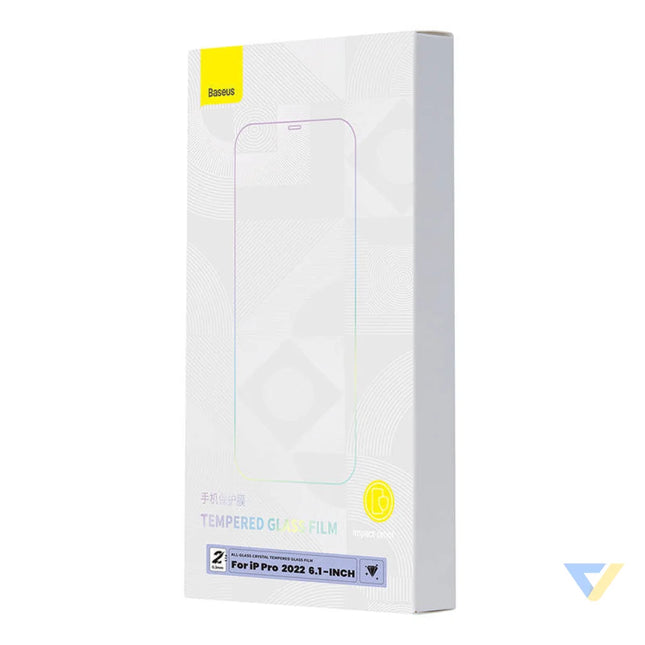 Baseus Crystal Tempered Glass 0.3mm for iPhone 14 Pro (2pcs) For smartphones