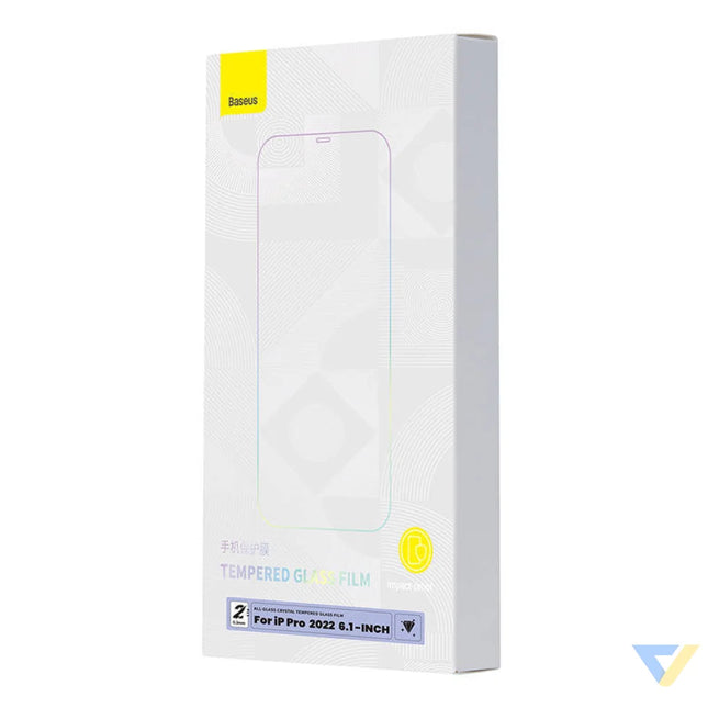 Baseus Crystal Tempered Glass 0.3mm for iPhone 14 Pro (2pcs) For smartphones