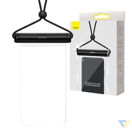 Baseus Cylinder Slide cover waterproof smartphone bag (black) Waterproof cases