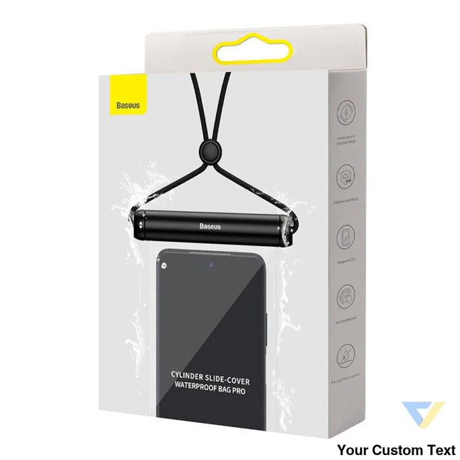 Baseus Cylinder Slide cover waterproof smartphone bag (black) Waterproof cases