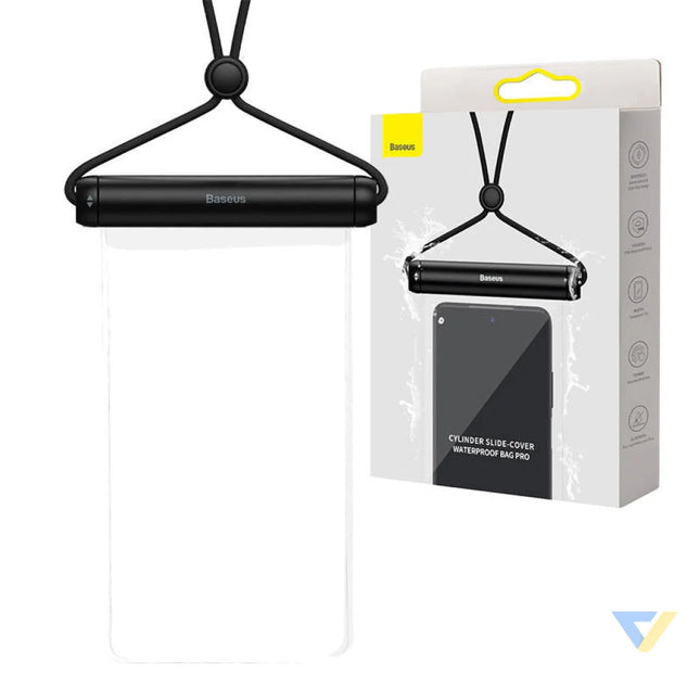 Baseus Cylinder Slide cover waterproof smartphone bag (black) Waterproof cases