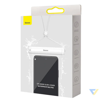 Baseus Cylinder Slide cover waterproof smartphone bag (white) Waterproof cases