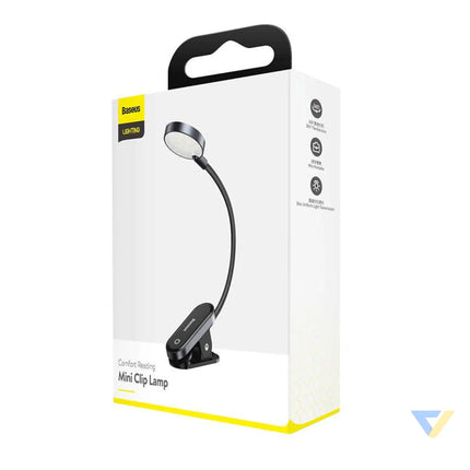 Baseus (DGRAD 0G) Comfort Reading Mini Clip Lamp (dark gray) Lighting